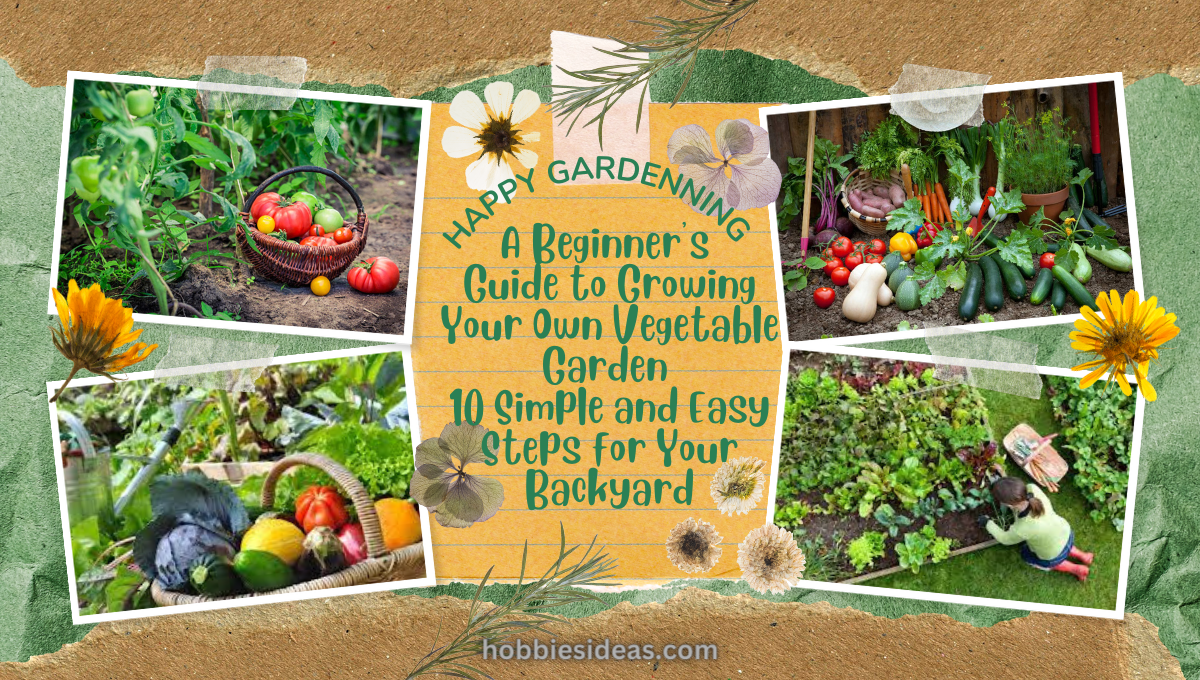 A Beginner's Guide to Growing Your Own Vegetable Garden: 10 Simple and Easy Steps for Your Backyard