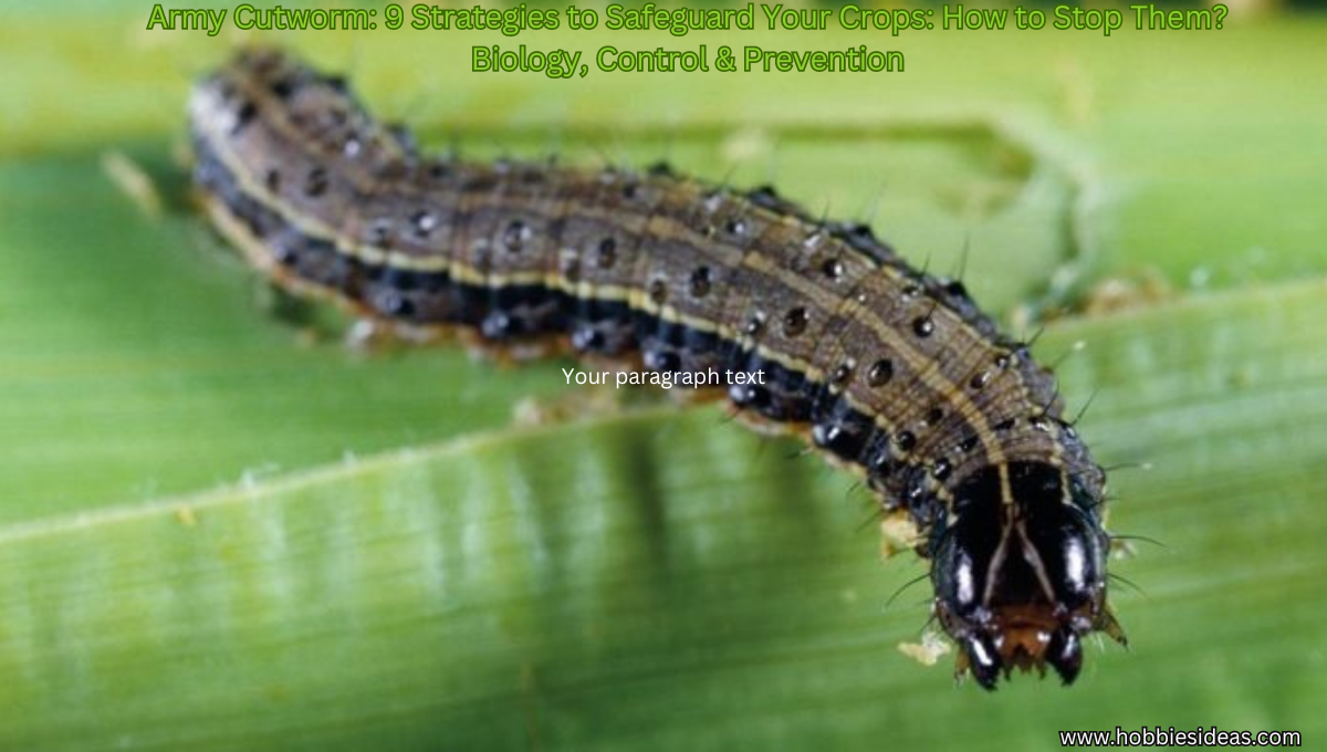Army Cutworm: 9 Strategies to Safeguard Your Crops: How to Stop Them? Biology, Control & Prevention